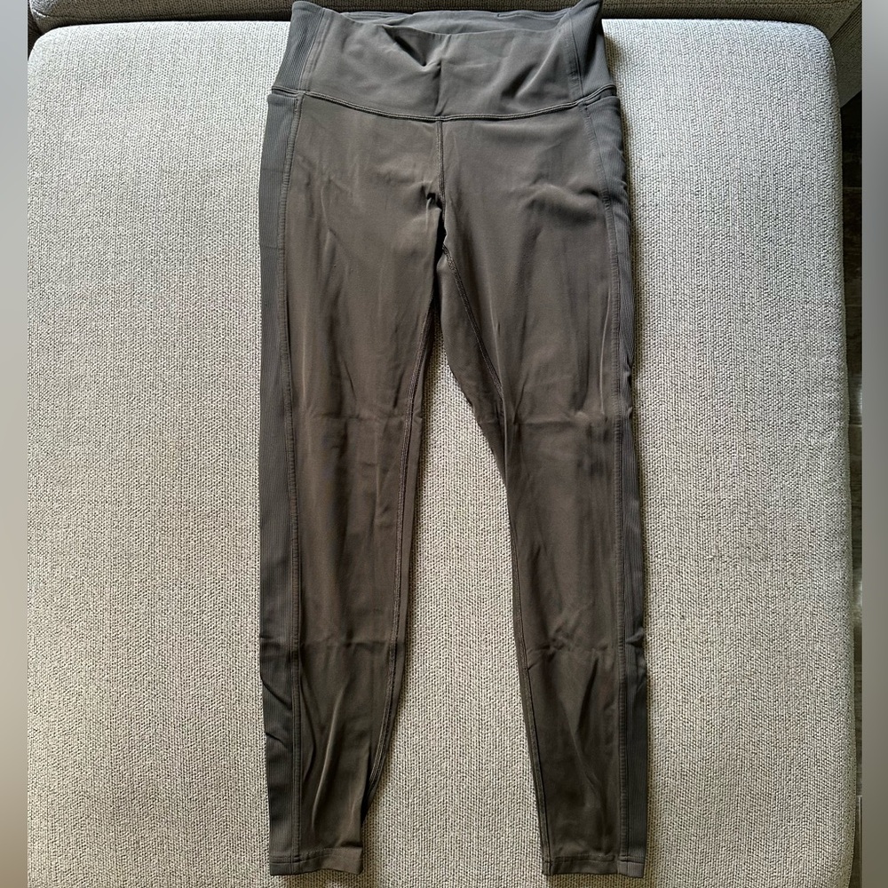 Lululemon Olive Green High-Waisted Leggings